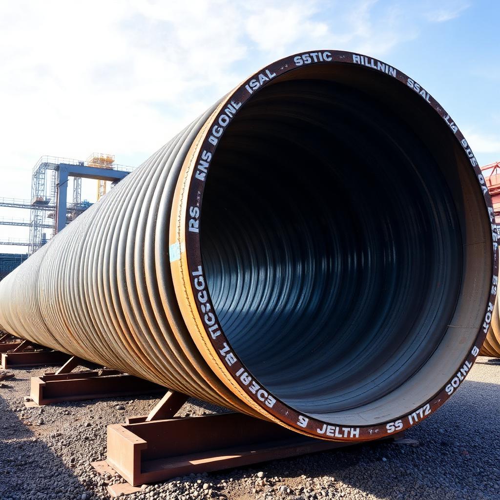 Large-diameter SSAW and HSAW spiral-welded transmission line pipes for water and hydrocarbon pipelines